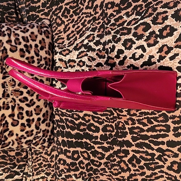 NEW Vibrant Red Satin Mini-Handbag with Tassel, 7.5" x 7.5" - Picture 12 of 12